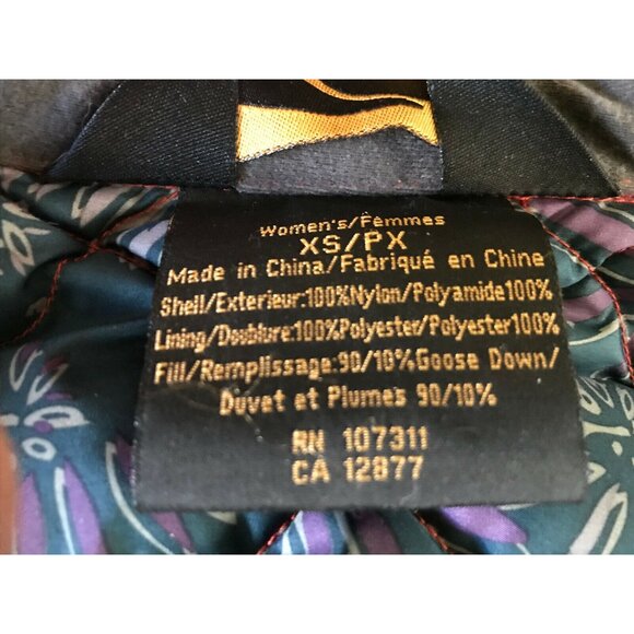 Golite Women's Puffer Down Vest Diamond Quilted Pattern Orange XS - Picture 8 of 12